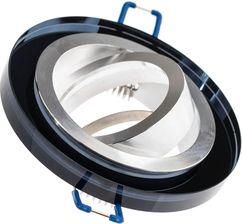 27 OPRAWA HALOGENOWA SZKLANA SUFITOWA ARIAN MR16 GU10 LUMILED OKRĄGŁA RUCHOMA CZARNA LEDOPRMIS022