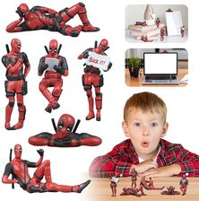 6 Sztuki Figurek Deadpool Anime Zabawki Do Dekoracji Domu Samochodu Biurka