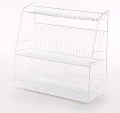 Altom Suszarka Do Naczyń 3-Poziomowa 50Cm Biała Z Tacką
