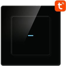 Avatto Włącznik Światła WiFi Pojedynczy Tuya Czarny NTS10B1