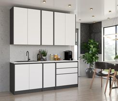 Blanco Zestaw mebli kuchennych LUX 200 cm bezuchwytowa BL_LUX200_FB 5900605121399