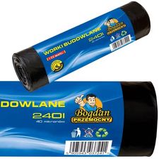 Bogdan Przemocny Worki na śmieci budowlane uniwersalne czarny 240L 10 szt (BP241)