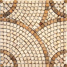 Ceramstic Nasca Brown Okręgi Brąz Beż Mozaika 33x33 Mk-21