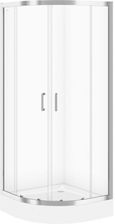 Cersanit  Kabina Prysznicowa Półokrągła ZIP Chrom 80x190(S601109) + Brodzik TAKO 80x16 (S601-109)