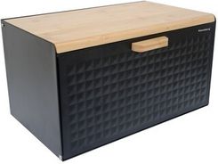 Chlebak Klausberg stal-bambus czarny (KB-7425)