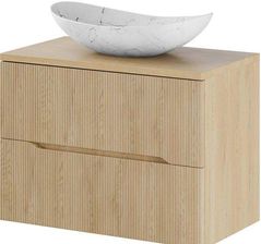 Comad Zestaw Mebli Nordic Cremona Szafka Z Blatem 80Cm Umywalka Lena (SETNCBCREMONA80CMUNLENAMW)