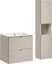 Comad Zestaw meblowy 60cm z umywalką meblową Dance i szafką wysoką (SETVIC60CMSDANCEHC)