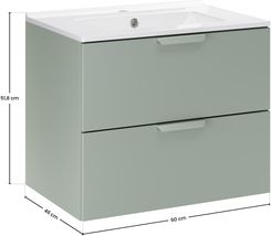 Comad Zestaw meblowy 60cm z umywalką meblową Lava (SETASG60CMLAVA)