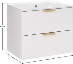 Comad Zestaw meblowy 60cm z umywalką meblową Lava (SETASW60CMLAVA)