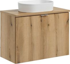 Comad Zestaw Meblowy 80Cm Z Blatem I Umywalką Nablatową Beyond Set-Noa B Oak D Un 5 Wh
