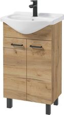 DEFTRANS Szafka PINO z umywalką meblową dąb craft złoty 50 cm 307D05004+1520