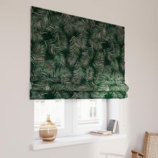 Dekoria Roleta Rzymska Capri Liscie Na Zielonym Tle Velvet 140X180 Cm