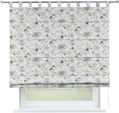 Dekoria Roleta Rzymska Verona Pastelowe Kwiaty Na Białym Tle Gardenia 80X160 Cm