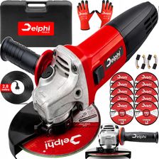 Delphi Tools Szlifierka Kątowa Mocna Gumówka Kątówka Diax 125mm Z Regulacją 10 Tarcz