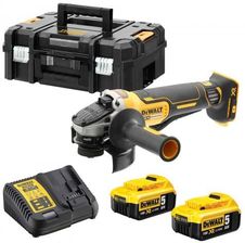 Dewalt Akumulatorowa Szlifierka Kątowa 18V 2X5,0Ah Dcg406P2 + Walizka Tsak Dwdcg406P2