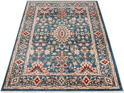 Dywan do salonu pokoju kwiatowy klasyczny turecki 00.65b blue 140x200