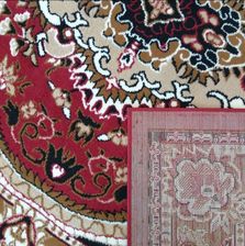Dywany Turpol Dywan Klasyczny Do Salonu Medallion Bcf Alfa 06 Czerwony 200x300cm