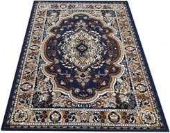 Dywany Turpol Dywan Klasyczny Do Salonu Medallion Bcf Alfa 06 Granatowy 300x400cm