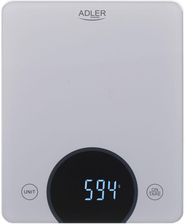 Elektroniczna waga kuchenna LED Adler AD 3173s do 10 kg szara