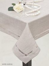 Eurofirany Obrus 150x220 EMILY srebrny