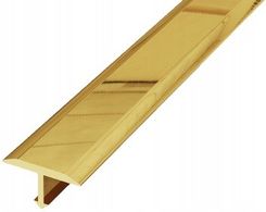 Eviso 103041UNIW Listwa Przypodłogowa Mosiężna T Polerowana 20Mm 2700Mm Złoty