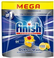 Finish Powerball Quantum Lemon Kapsułki Do Zmywarki Cytrynowe 64szt.