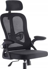 Fotel biurowy Obrotowy Ergonomiczny Czarny Siatka MS028
