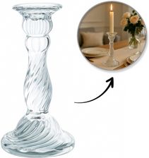 Glamour Świecznik dekoracyjny szklany 16,5 cm (SW16)