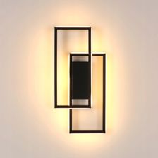 GOECO KINKIET Czarna Lampa Ścienna LED Nowoczesna 2-punktowa do salonu/korytarza (30940007)