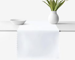 Goldea Bieżnik Na Stół Plamoodporny Biały 35x140cm