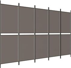 Gravora Parawan Pokojowy Z Tkaniny 250x180cm Antracytowy Składany (G0546749)