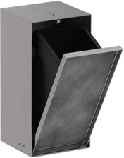 HANSGROHE XtraStoris Rock Wnęka ścienna z koszem na śmieci i drzwiczkami do wyłożenia płytkami 30 x 15 x 14 cm  stal nierdzewna szczotkowana 56063800