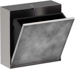HANSGROHE XtraStoris Rock Wnęka ścienna z koszem na śmieci i drzwiczkami do wyłożenia płytkami 30 x 30 x 10 cm stal nierdzewna szczotkowana  56089800
