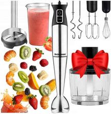 Heckermann Blender Ręczny 1200W Wielozadaniowy Mikser Rozdrabniacz Końcówki Trzepaczka