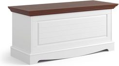 Homms Skrzynia Sosnowa Belluno Elegante Biała Orzech 54296