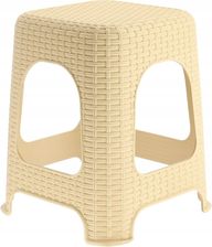 Kadax Taboret Kuchenny Stołek Krzesło Rattan Beżowy 12463445717