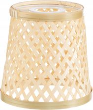Klosz bambusowy walec do lampy E27 beżowy 15 cm (5905902216816)