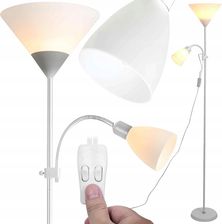 Lampa podłogowa regulowane ramię Renew Force PODŁOGOWA DO SALONU biały; srebrny 164cm (LAMPASTOJĄCAPODŁOGOWAE2760W230V)