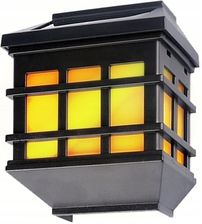 Lampka Ozdobna Kinkiet Solarny Z Efektem Płomienia Ogrodowa Zewnętrzna