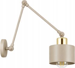 LEDLUX Lampa sufitowa LED Kinkiet ścienny regulowany beżowy/złoty E27 (5907312304077)