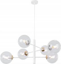 Light Home Lampa Sufitowa Wisząca Żyrandol Biało-Złoty Kule Glamour Do Salonu Sypialni (Vicenza1276130111)