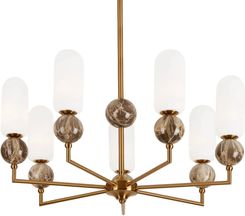 Maxlight Wisząca Lampa Do Salonu Nova Nad Stół Kulista Złota Brązowa (P0633)