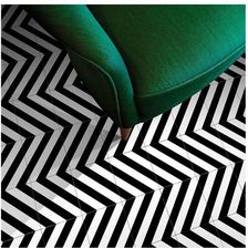 Mayolica District Lines Black 20X20