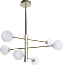 Mdeco Sufitowa Lampa Do Salonu Belluno Molekułowa Złoty Biały (1246)