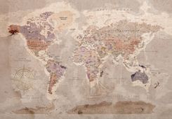 Naklejka ścienna Mapa Świata Europy 50x35cm