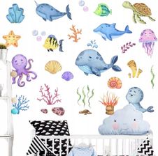 Naklejka Ścienna Ryby Ocean 90x30cm
