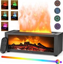 Nawilżacz Powietrza Kominek Led Rgb Dyfuzor Aromaterapia Timer Pilot