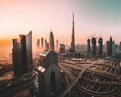 Nice Wall Dubaj Wschód Słońca Plakat Na Ścianę 40X50 Cm