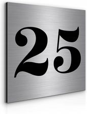 Nierdzewny Numer Na Dom 24x24cm Tabliczka Adresowa Z Numerem Domu Aluminium