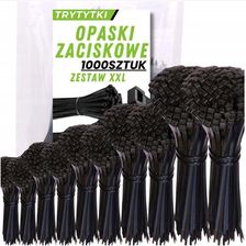 Omega Zestaw Opaski Zaciskowe Kablowe Czarne